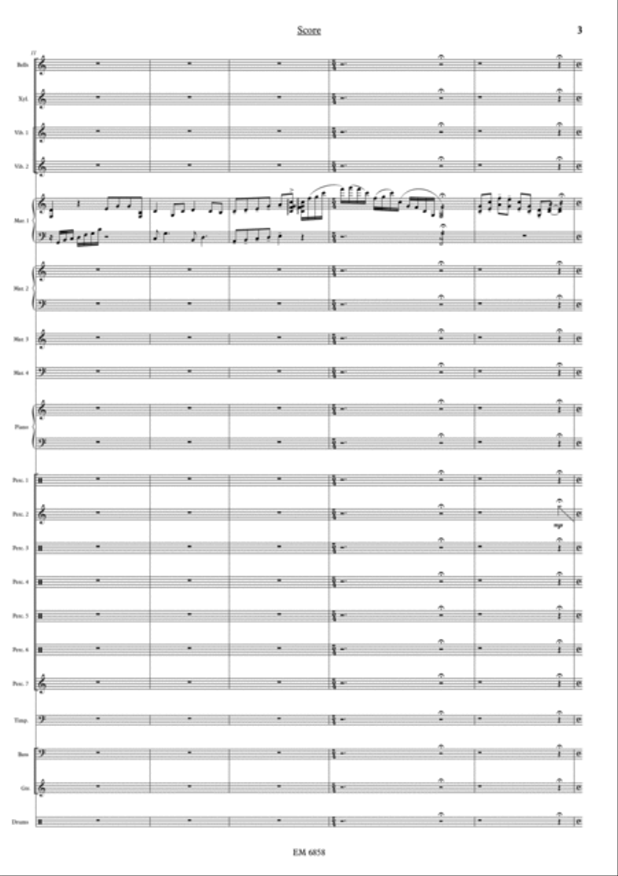 Metamorphonic for Percussion Ensemble Percussion Ensemble scores gallery preview page 4