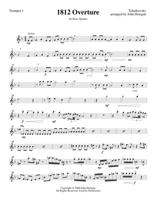 1812 Overture Trumpet 1 (for brass quintet)
