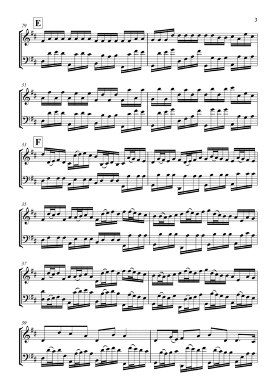 Pachelbel Canon String Duet scores gallery preview page 5