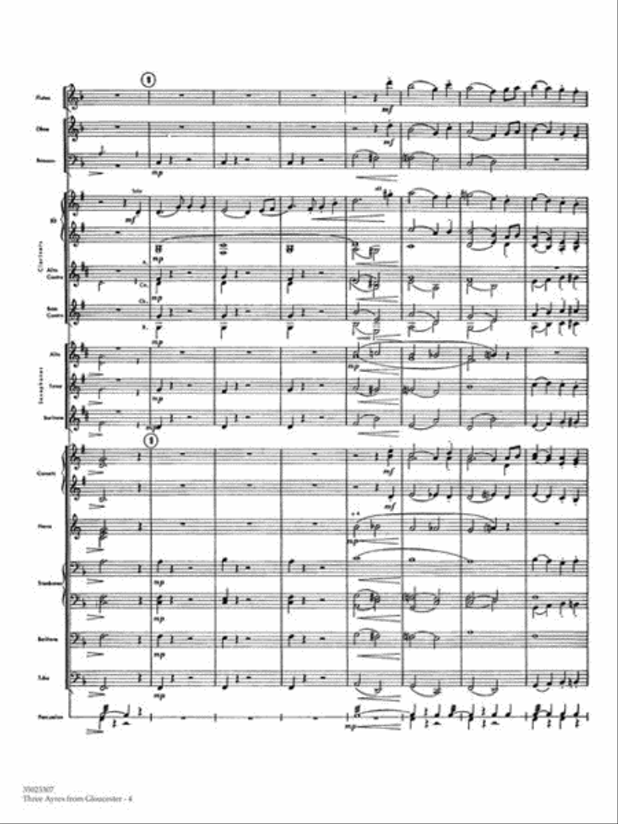 Three Ayres from Gloucester Concert Band scores gallery preview page 6
