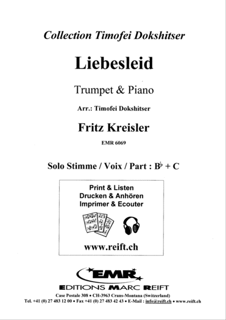 Liebesleid Cornet scores gallery preview page 2