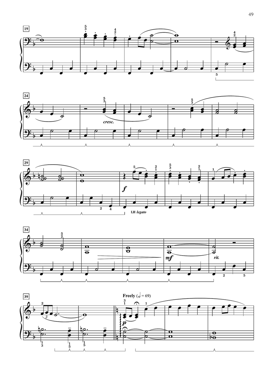 Glorious Things of Thee Are Spoken - Piano Solo Piano Solo scores gallery preview page 2