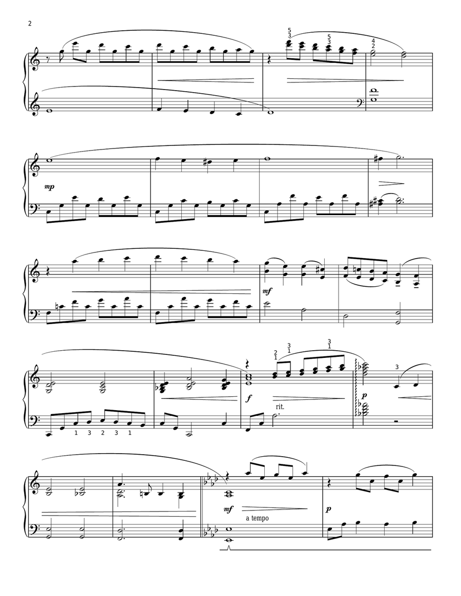 White Christmas [Classical version] (arr. Phillip Keveren) Piano Solo scores gallery preview page 2