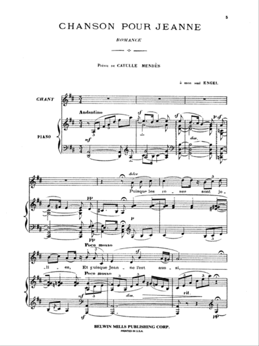 Chabrier: Recueil de Melodies Voice scores gallery preview page 1