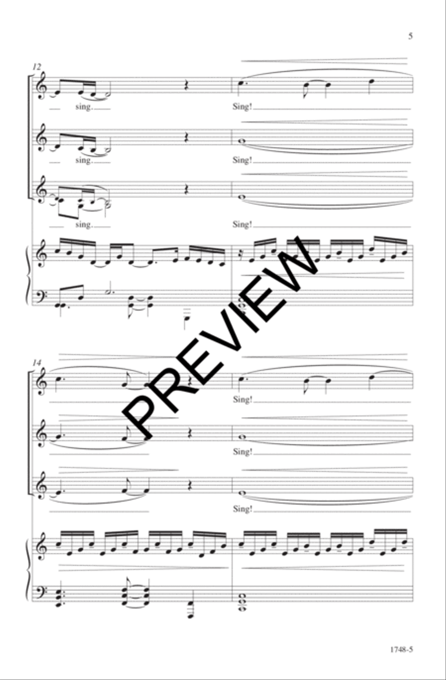 The Gift To Sing SSA scores gallery preview page 6