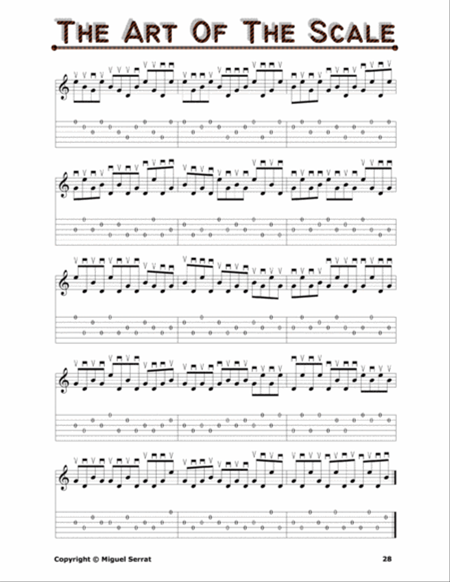 GUITAR PICKIN' AND SIGHT-READING MILESTONE [The Art Of The Major Scale], MS-0000-15