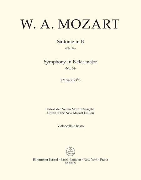 Symphony No. 24 B flat major KV 182 (173dA)