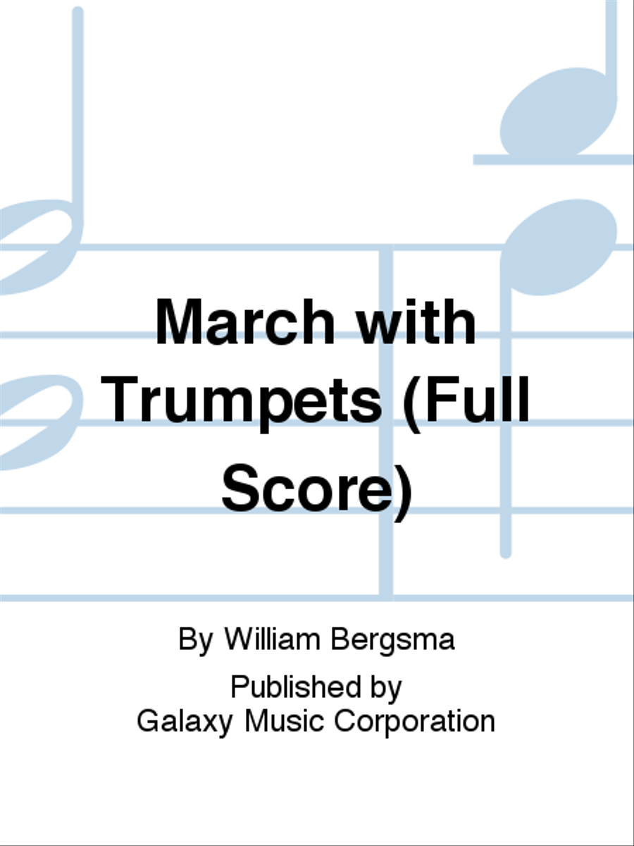 March with Trumpets (Additional Band Full Score) Concert Band scores gallery preview page 1