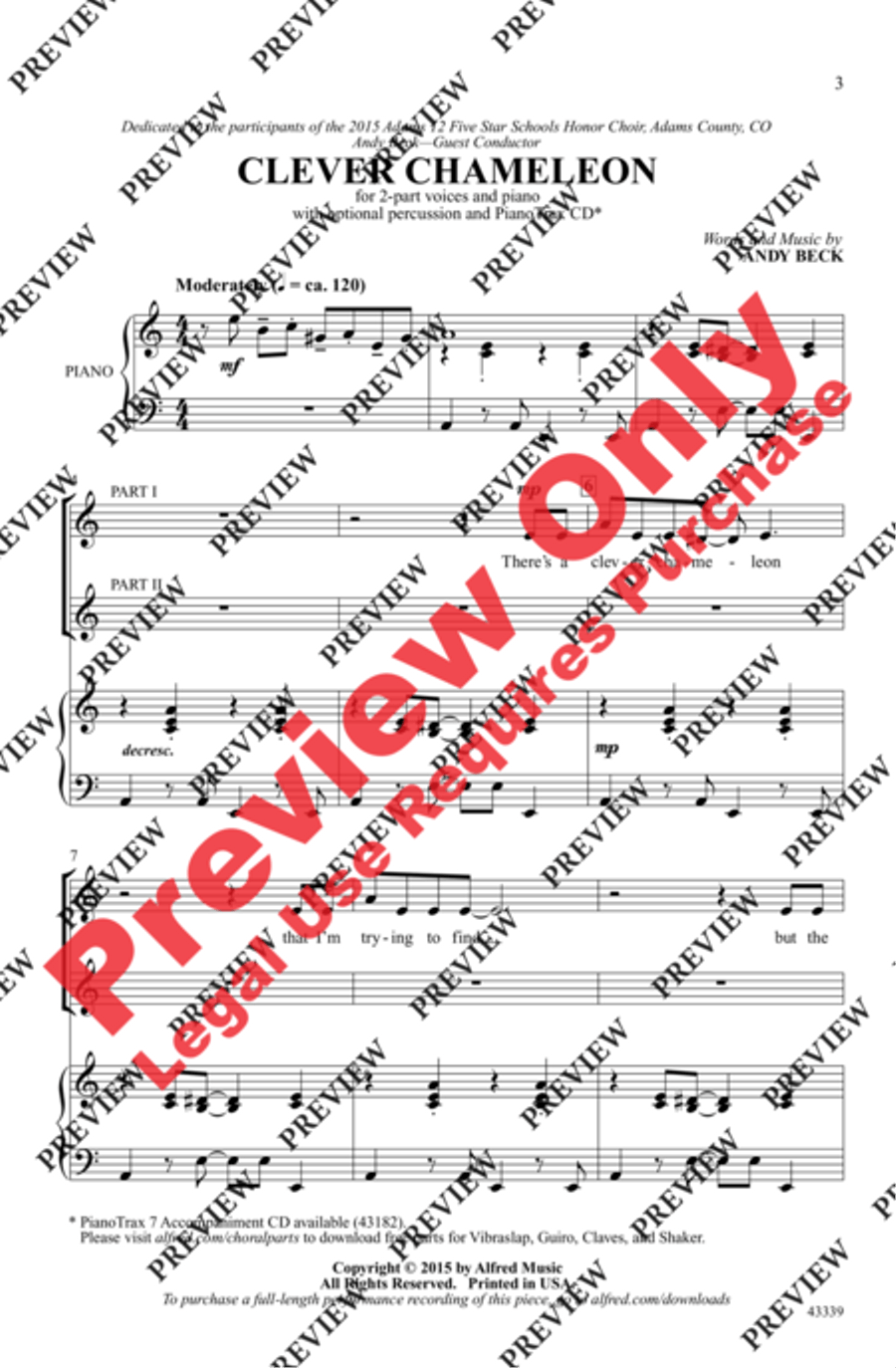 Clever Chameleon 2-Part scores gallery preview page 12