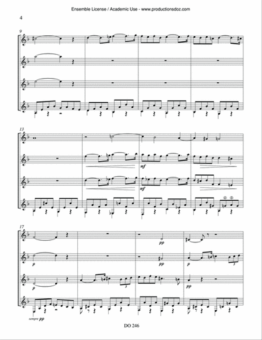 Pavane & Sicilienne Pavane & Sicilienne Guitar Ensemble scores gallery preview page 4