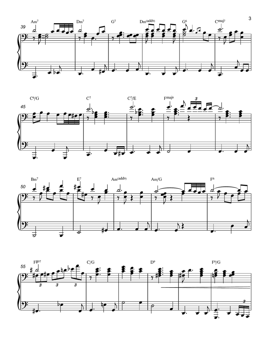 La Javanaise Piano Solo scores gallery preview page 3