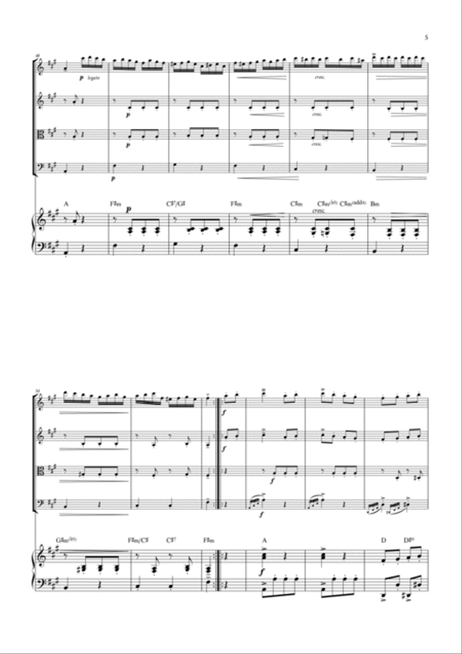Alla Turca String Quartet scores gallery preview page 5