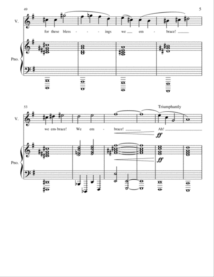 United in Gratitude United in Gratitude Unison Choir scores gallery preview page 5