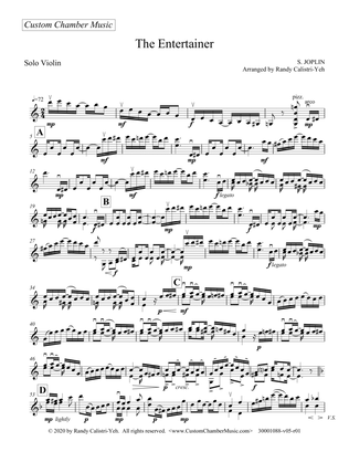 Joplin "The Entertainer" (solo violin)