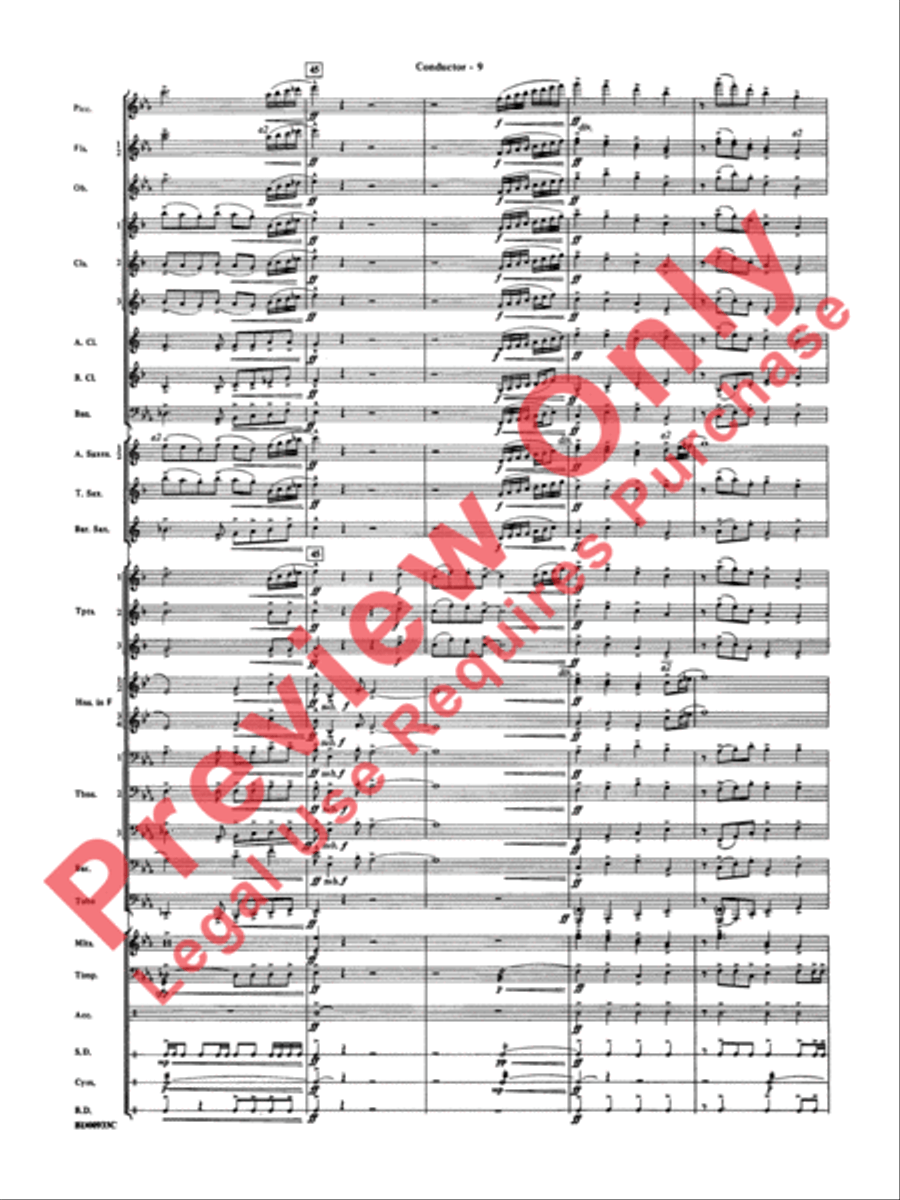 Symphonic Festival Concert Band scores gallery preview page 12