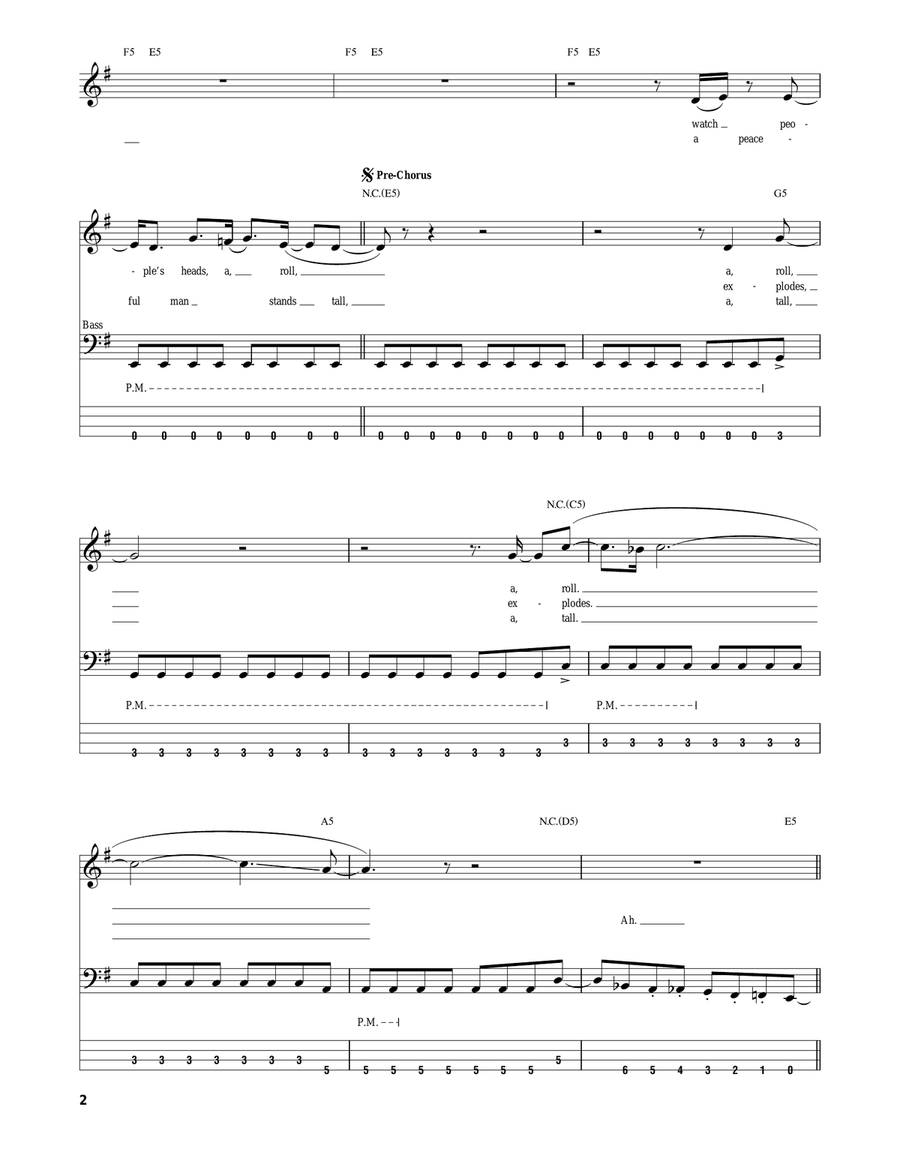 Symphony Of Destruction Acoustic Guitar scores gallery preview page 2