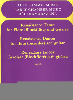 Book cover for Renaissance Tänze