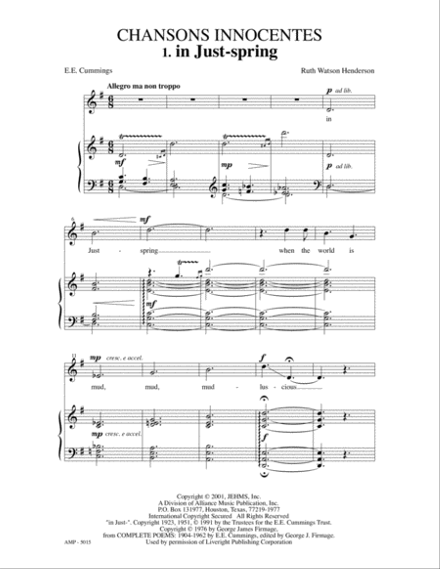 Chansons Innocentes Chansons Innocentes Women's Choir scores gallery preview page 2