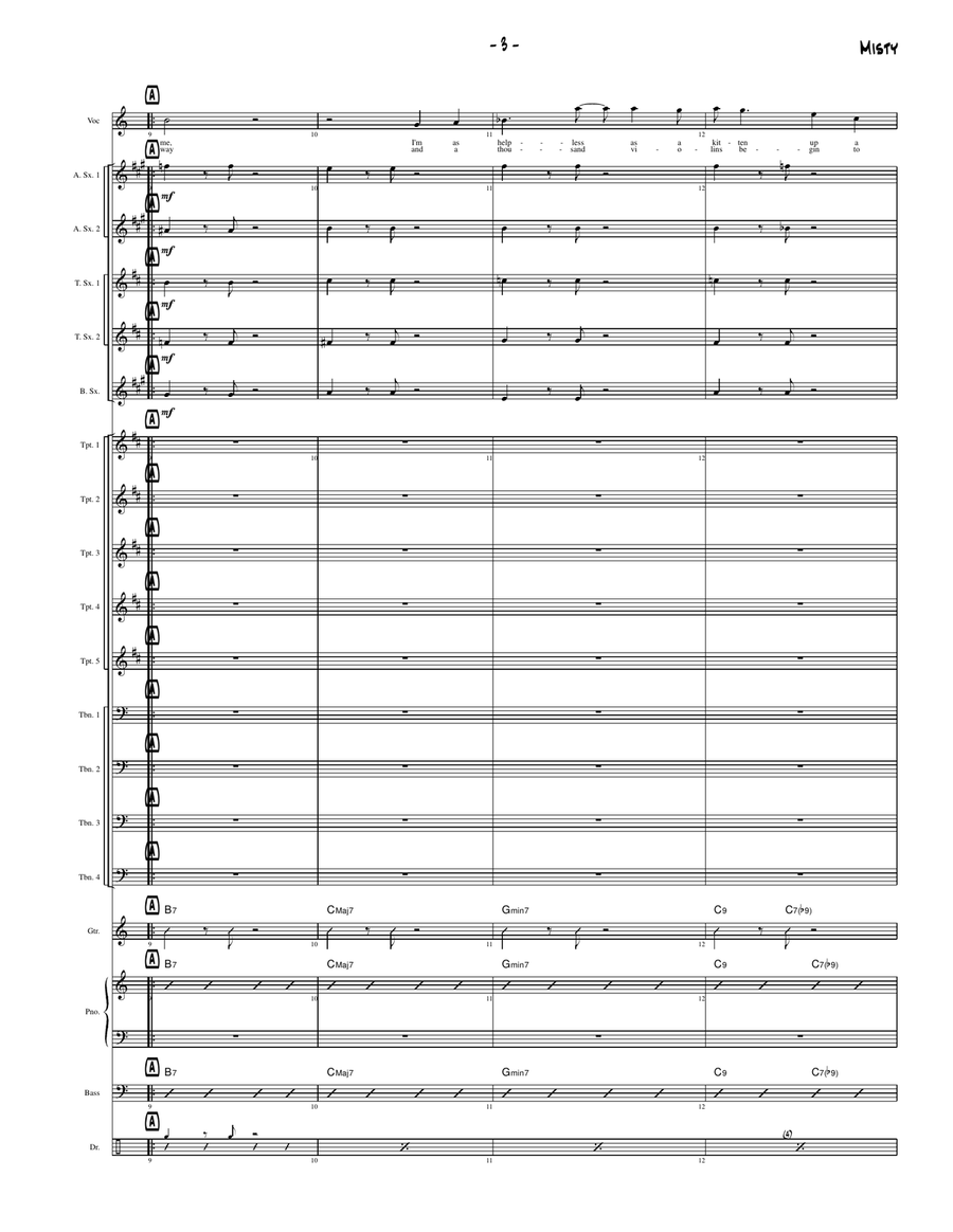 Misty Jazz Ensemble scores gallery preview page 4