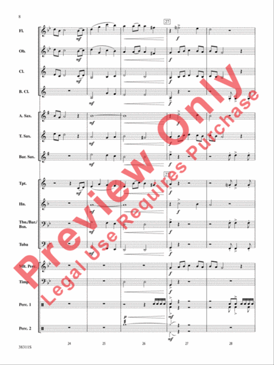 Winds of the Orient Concert Band scores gallery preview page 8
