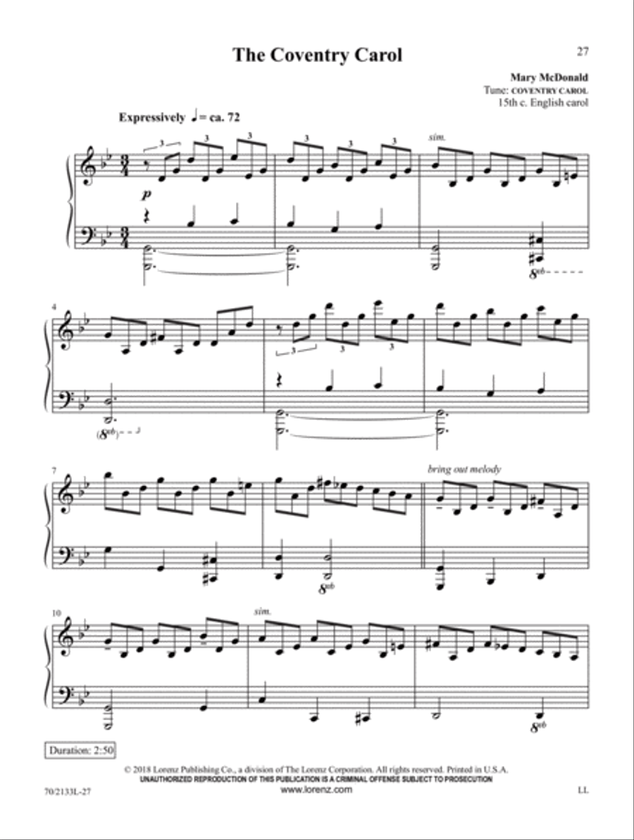 Christmas by Candlelight Piano Solo scores gallery preview page 8