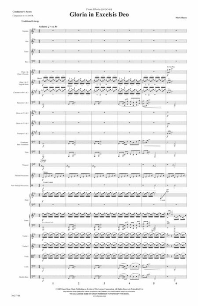 Gloria in Excelsis Deo (from “Gloria”) - Full Orchestra Score and Parts