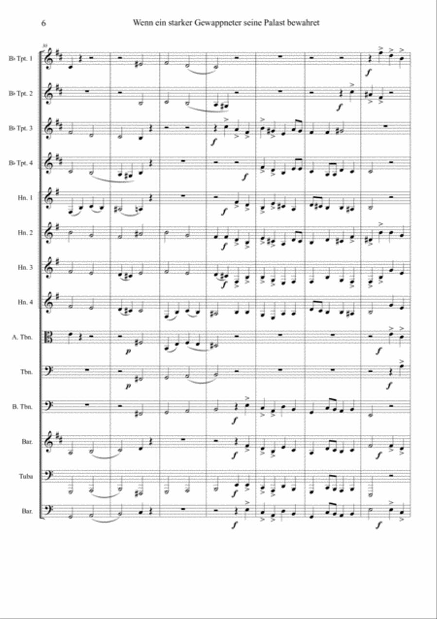 Brahms Fest- und Gedenk #2 Brass Ensemble scores gallery preview page 6