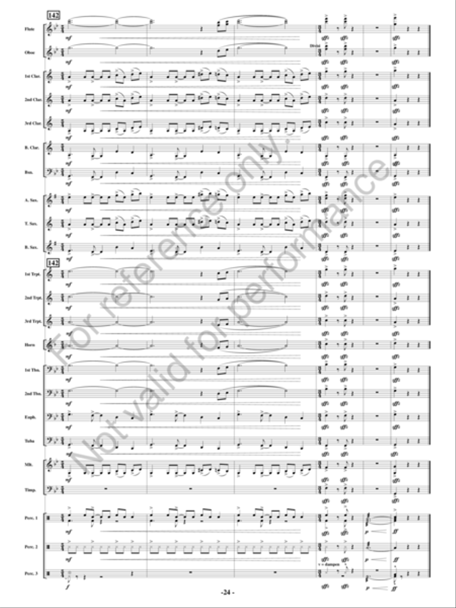 Full Throttle Concert Band scores gallery preview page 23