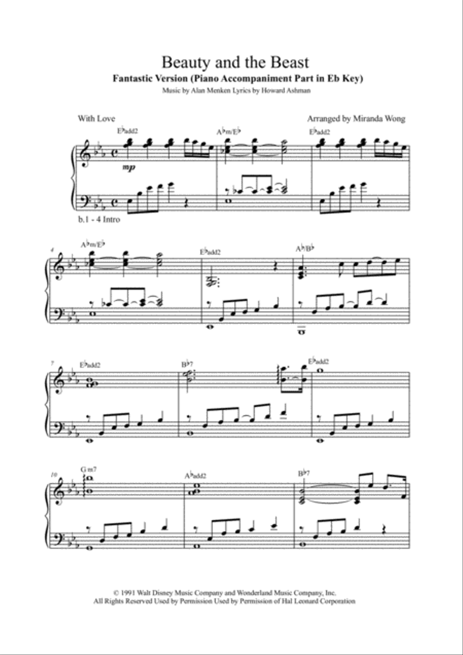 Beauty And The Beast Beauty And The Beast Small Ensemble scores gallery preview page 4