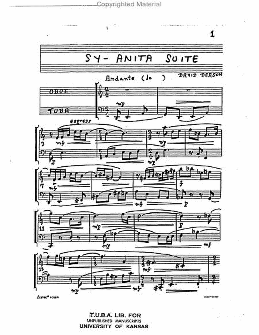 Sy-Anita for Tuba and Oboe