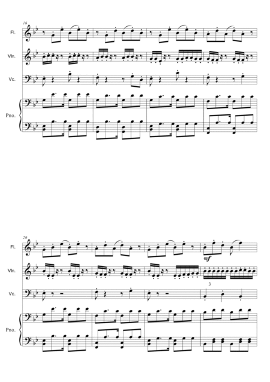Les Jours Tristes Small Ensemble scores gallery preview page 3