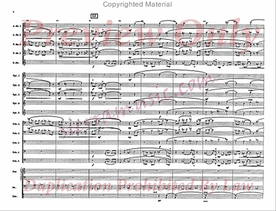 The Rise And Fall of a Short Fugue Jazz Ensemble scores gallery preview page 9