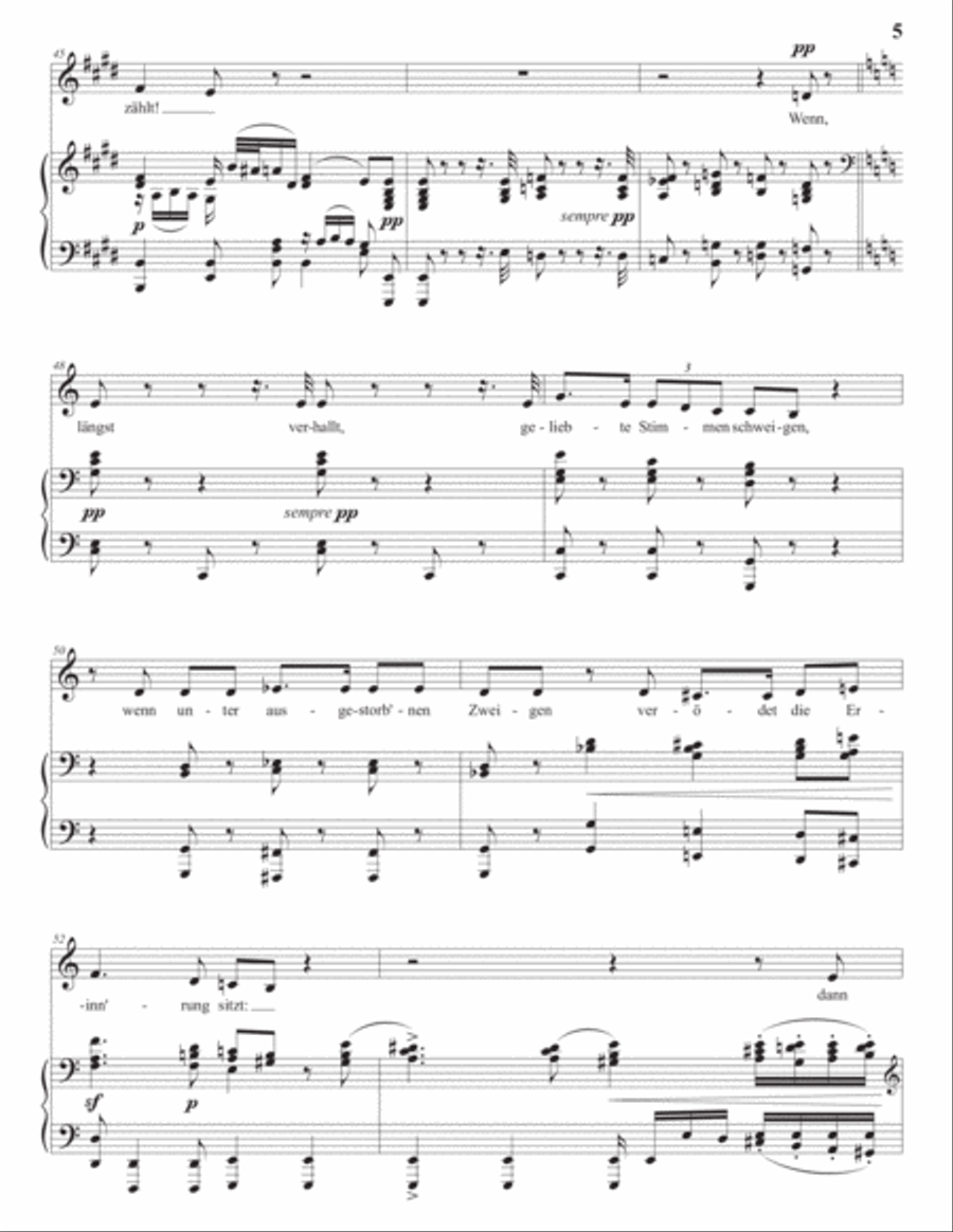 BEETHOVEN: An die Hoffnung, Op. 94 (transposed down a minor third) Voice scores gallery preview page 6