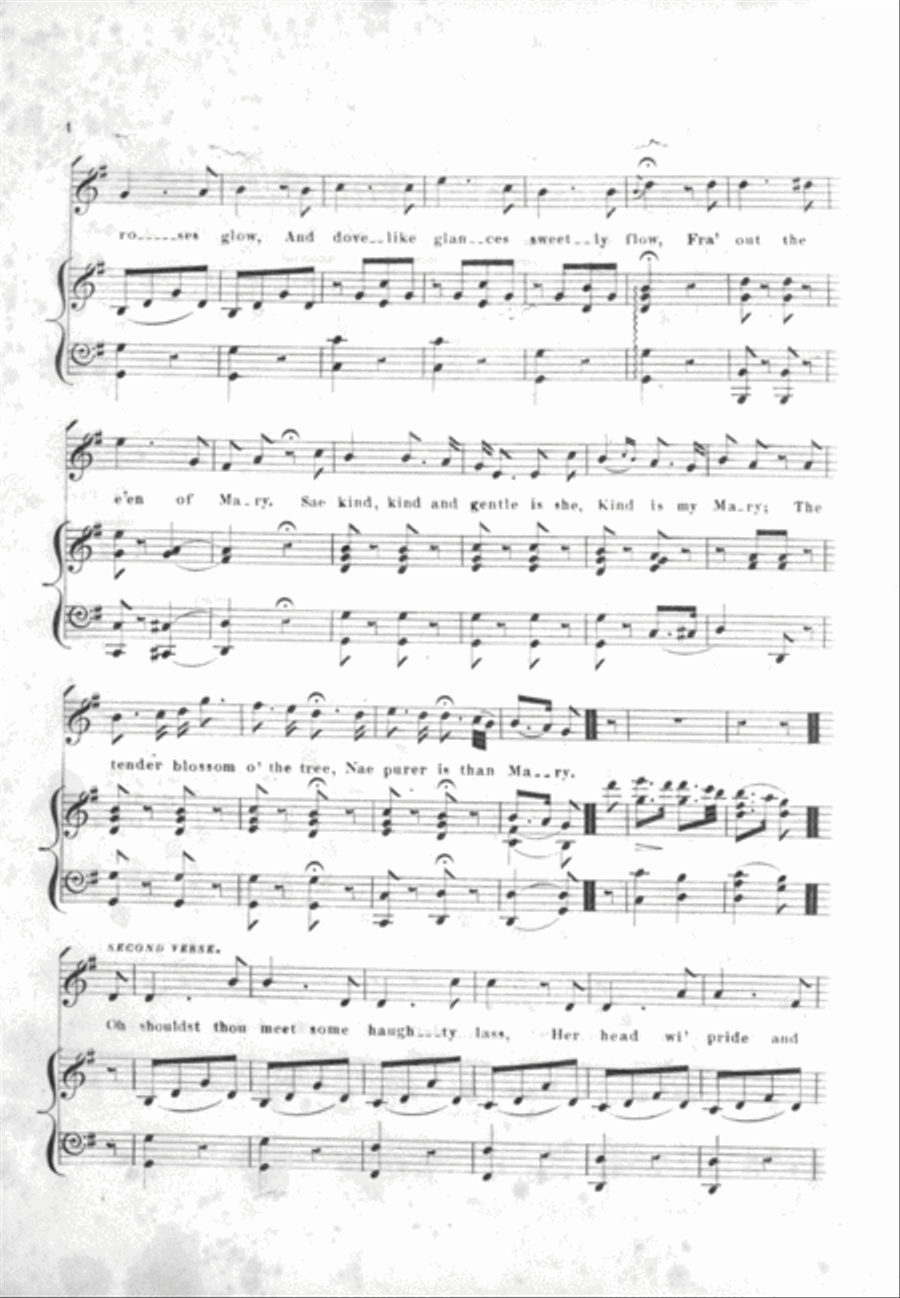 Kind, Kind and Gentle is She. A Favorite Scotch Ballad Voice scores gallery preview page 3