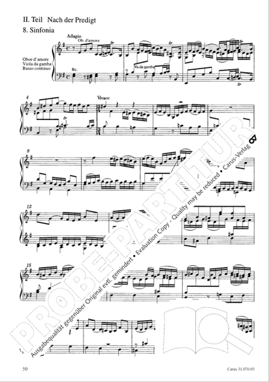 The heavens are telling the Father's glory (Die Himmel erzahlen die Ehre Gottes) 4-Part scores gallery preview page 51