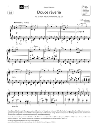 Douce rêverie (Grade 5, list B3, from the ABRSM Piano Syllabus 2021 & 2022)