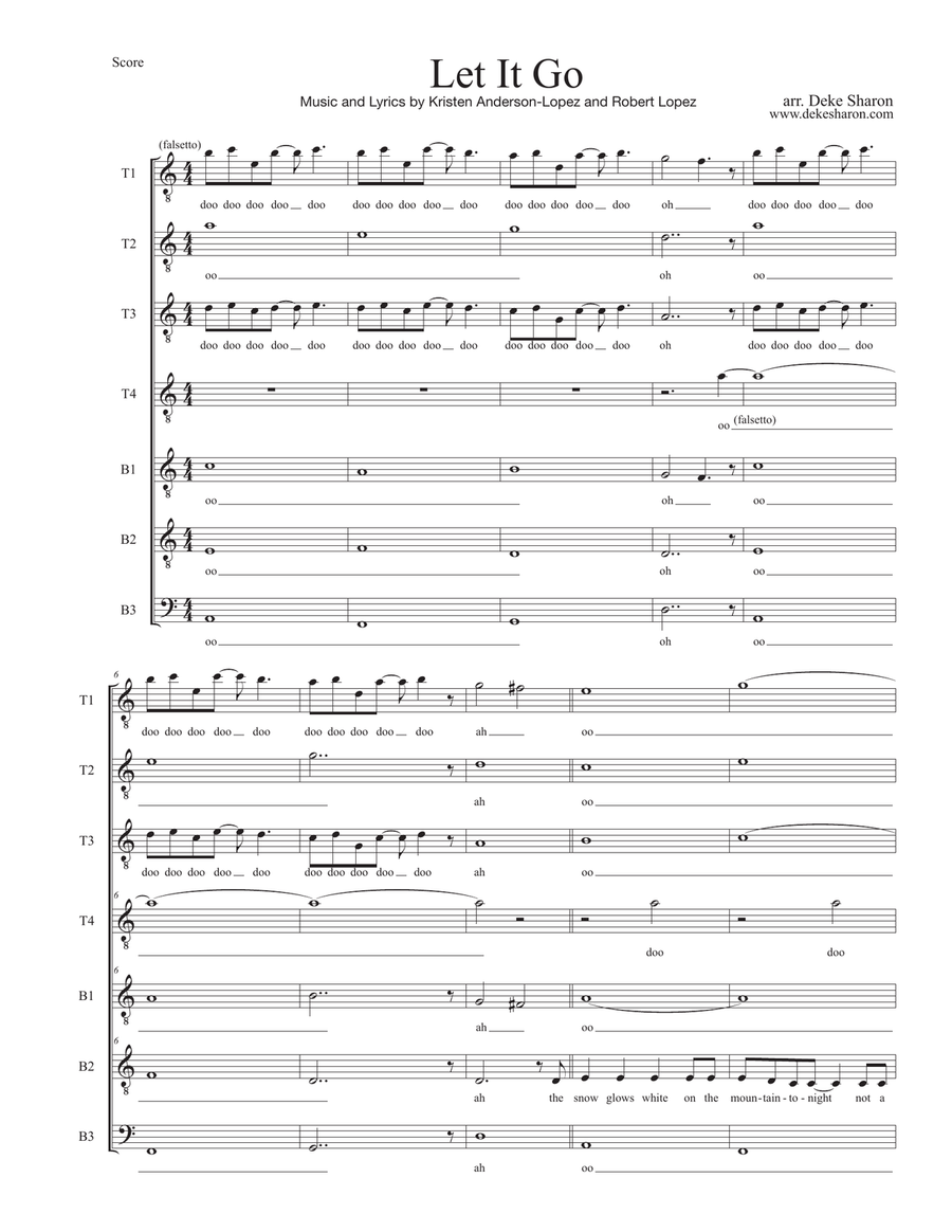 Let It Go (from Frozen) Let It Go (from Frozen) TB scores gallery preview page 1