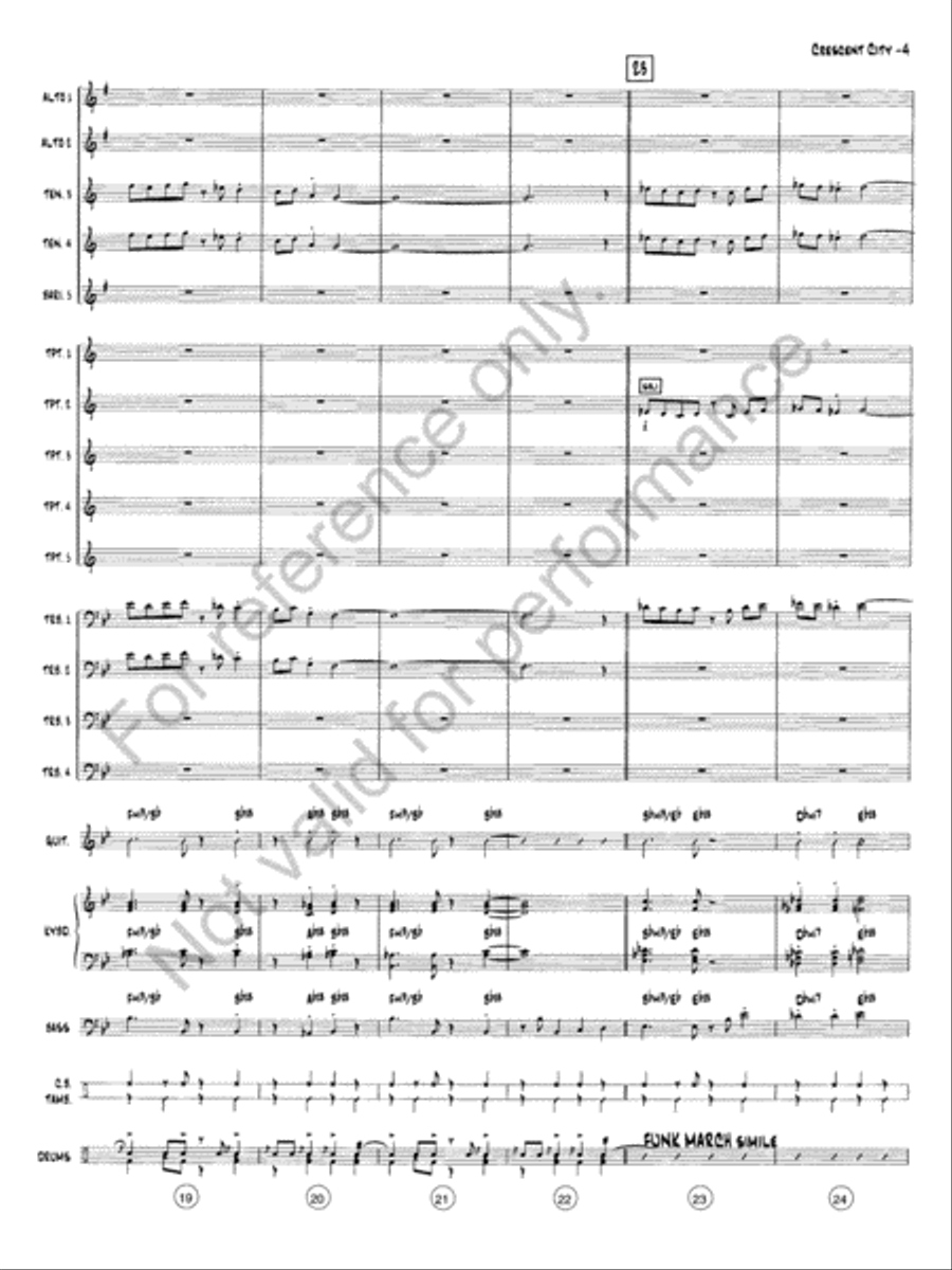 The Crescent City Stomp Jazz Ensemble scores gallery preview page 5