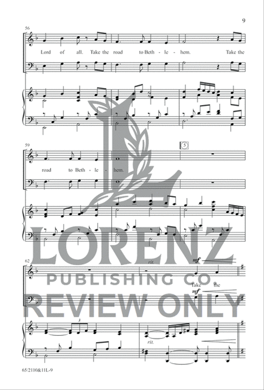 The Road to Bethlehem 4-Part scores gallery preview page 8