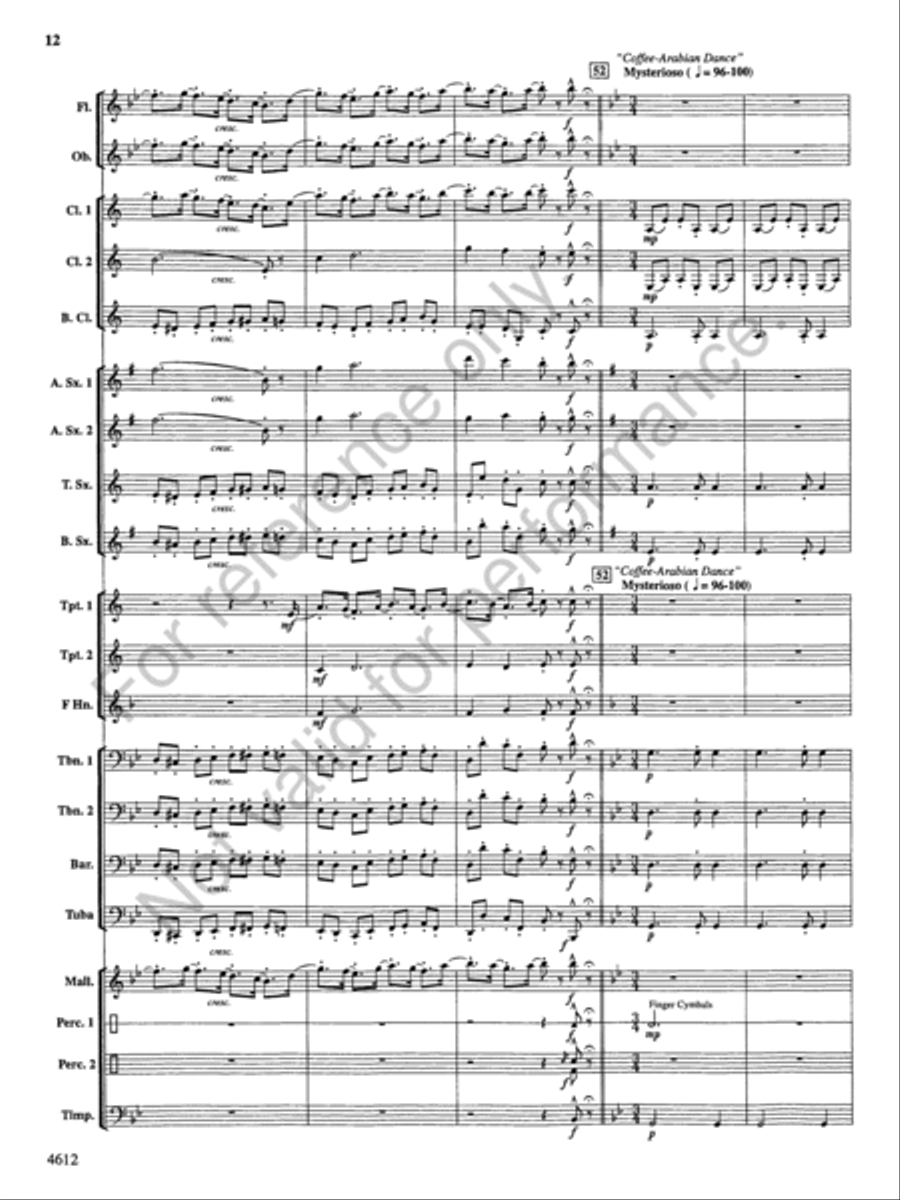 Themes from the Nutcracker Concert Band scores gallery preview page 13