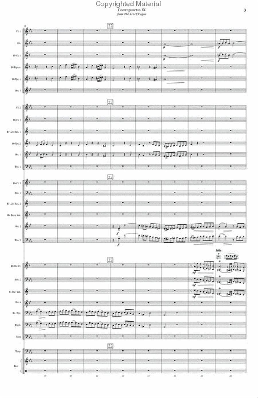 Contrapunctus 9 Contrapunctus 9 Concert Band scores gallery preview page 5