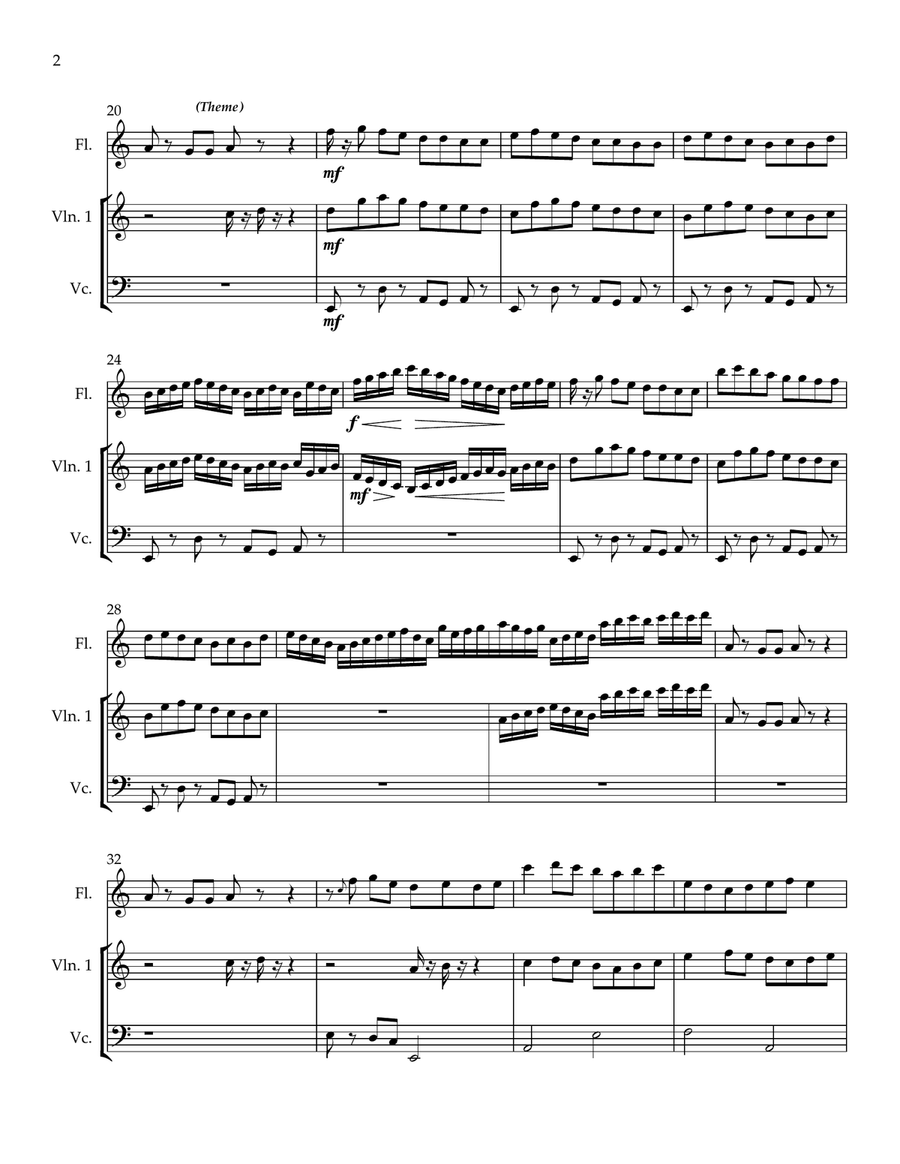 Pharaoh's Walk Chamber Music scores gallery preview page 2