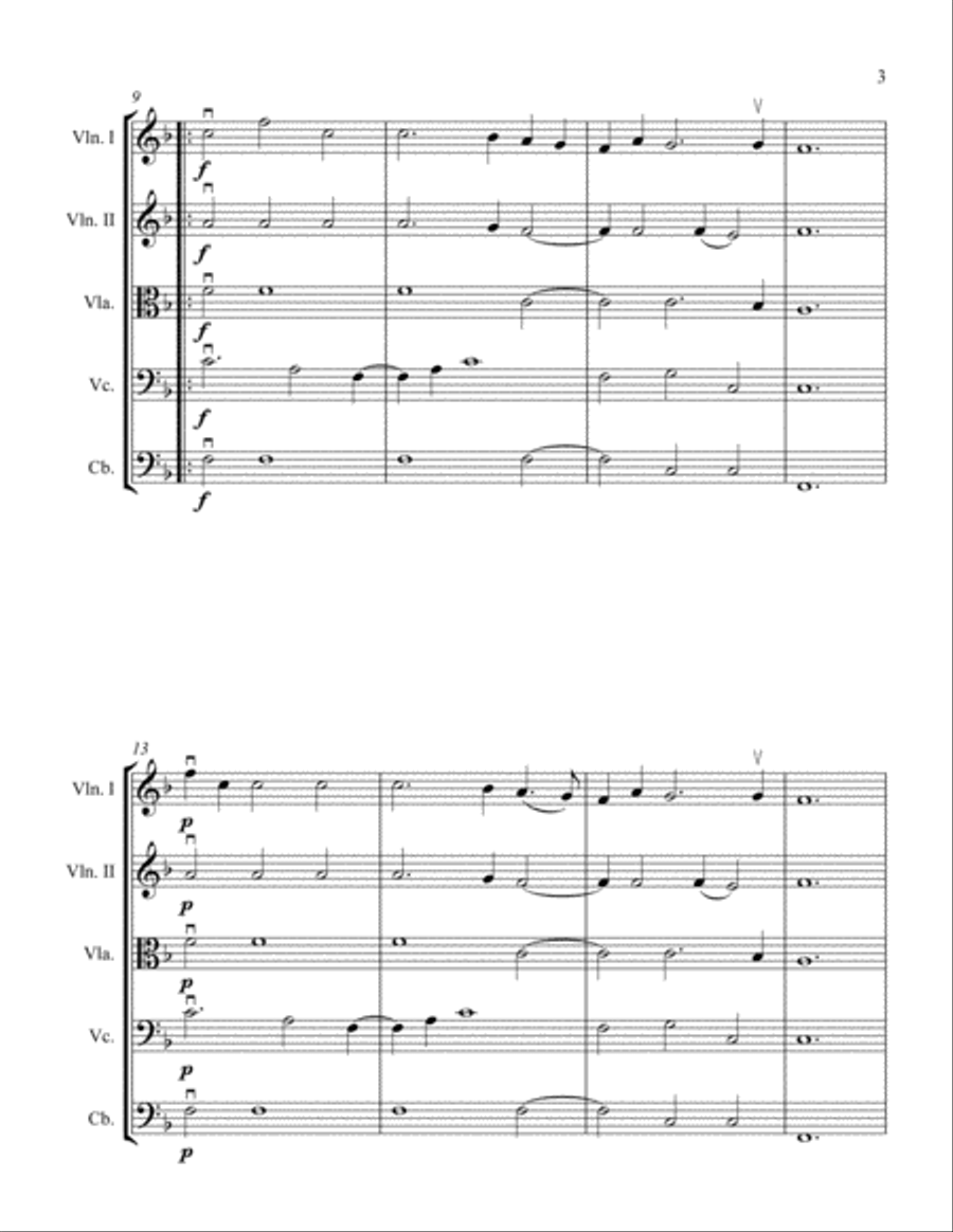 Galliarde Galliarde String Orchestra scores gallery preview page 3