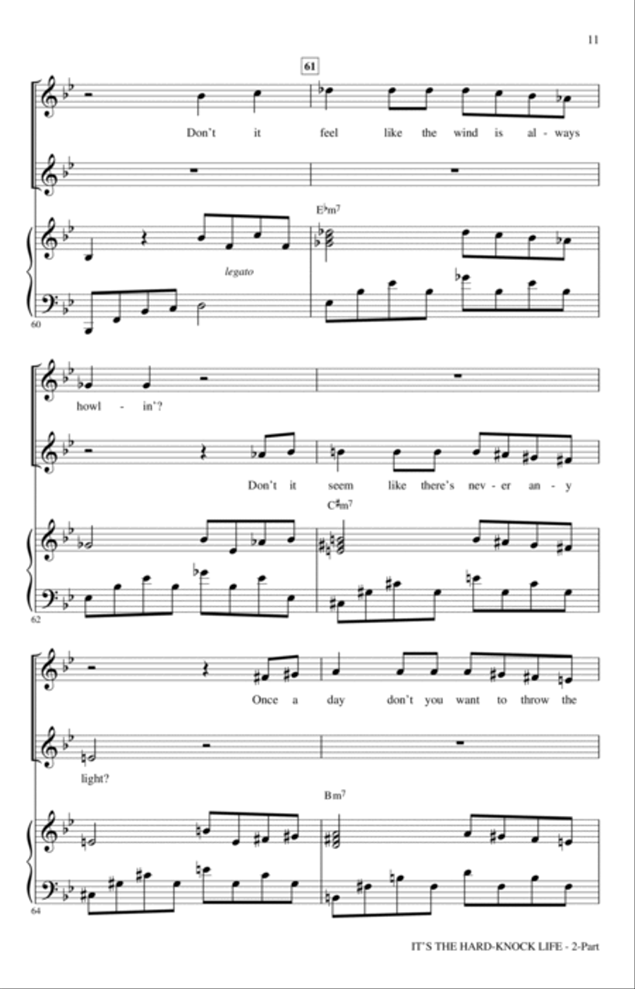 It's The Hard-Knock Life (from Annie) (arr. Mac Huff) 2-Part scores gallery preview page 9