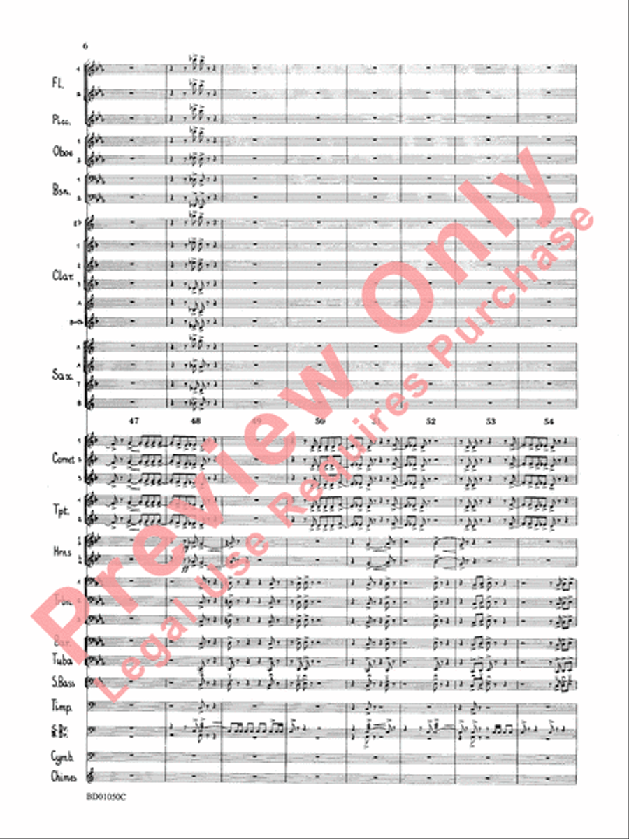 Trittico Concert Band scores gallery preview page 9