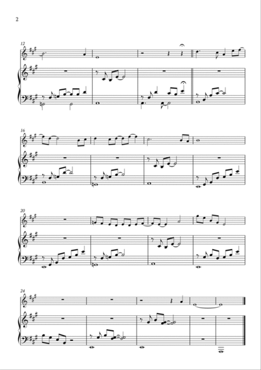 Wet Hands Flute Solo scores gallery preview page 2