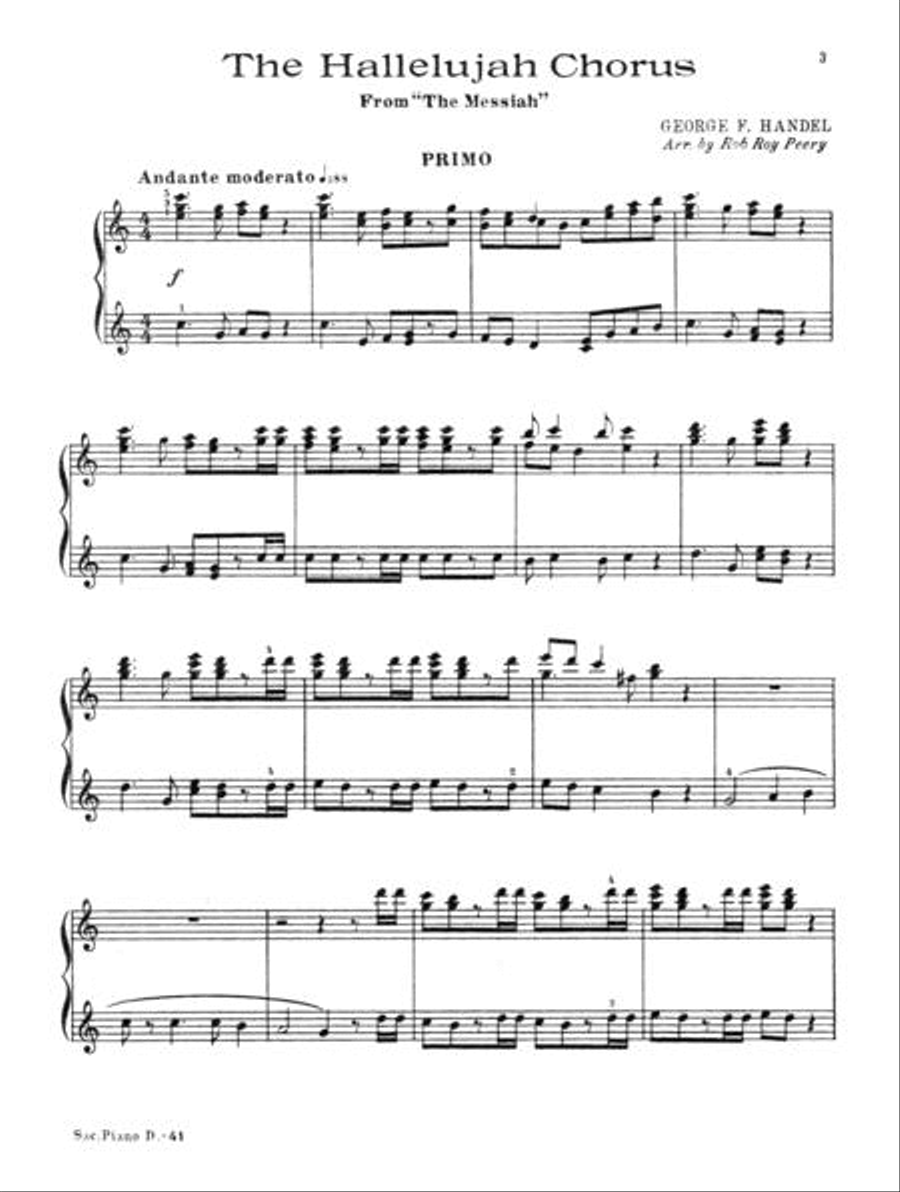 The Hallelujah Chorus Choir scores gallery preview page 3
