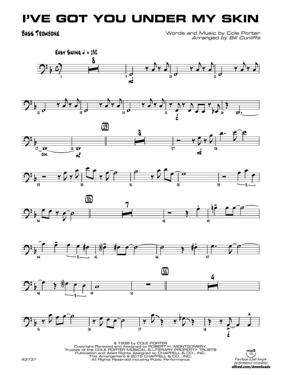 I've Got You Under My Skin: Bass Trombone