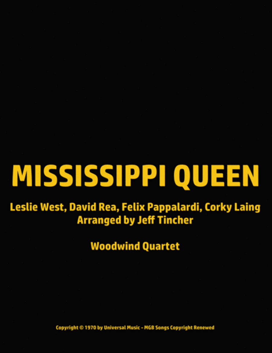 Mississippi Queen Mississippi Queen Woodwind Quartet scores gallery preview page 1