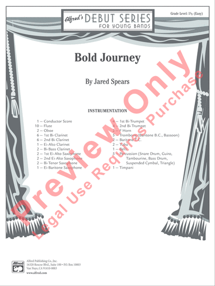 Bold Journey Bold Journey Concert Band scores gallery preview page 2